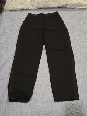 Nicole Miller Tuxedo Style High Waist Black Straight-Leg Pants Size 8!